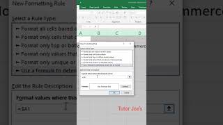 Creating Automatic Cell Border | Excel Tips | Tutor Joes screenshot 2