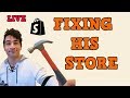 FIXING A SUBSCRIBERS SHOPIFY STORE LIVE