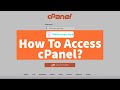 How To Access cPanel?