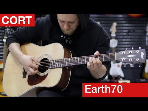 Левосторонняя акустическая гитара CORT EARTH 70 LH (Open Pore), видео 1