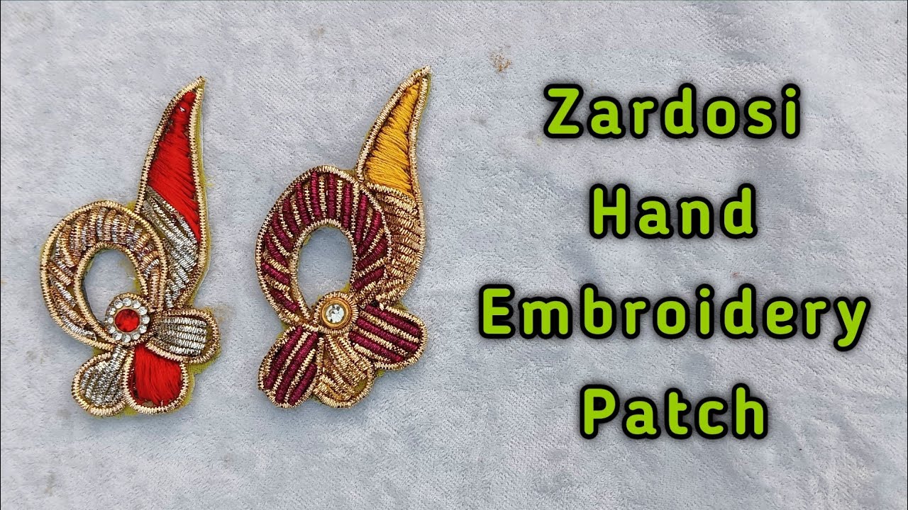 Zardosi Hand Embroidery Patch  || Hand Work Patch || Hand Embroidery || Zardosi Hand Embroidery