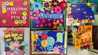 Preschool Welcome Chart decoration ideas/Welcome board decoration/Back to school board/Door design