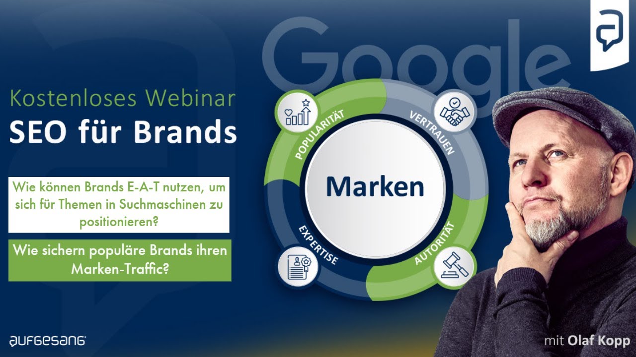 SEO für Brands: konkrete Strategien und Tipps | Aufgesang Webinar