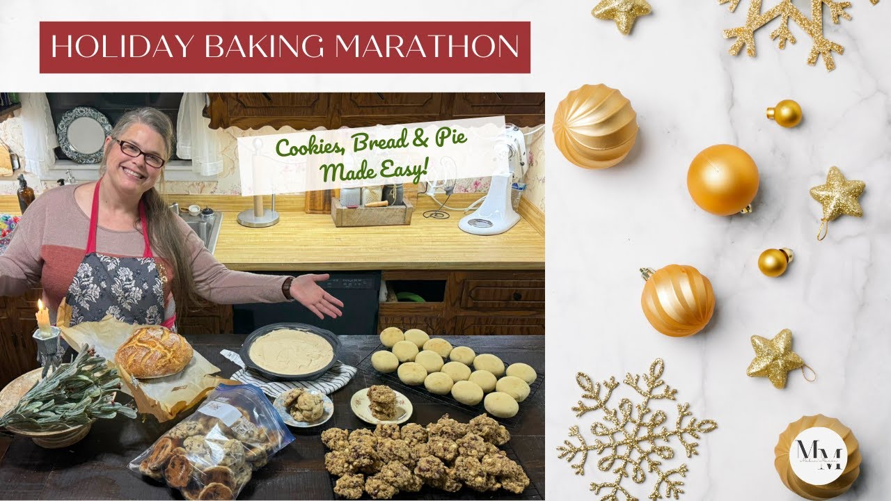 Holiday Baking Marathon | Cookies, Bread, & Pie Made Easy! #christmas # ...