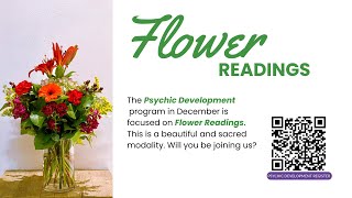 Flower Readings: Psychic Development Program #psychicenergy #intuitive #intutiveguidance
