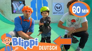Blippi Deutsch - Blippi lernt Skatebaord fahren mit Shaun White | Abenteuer und Videos für Kinder