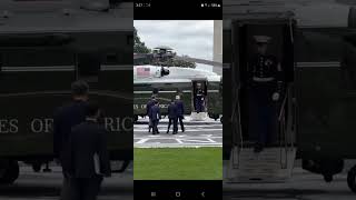 Marine One opens for President Trump and President Xi to tour inside 🇺🇸