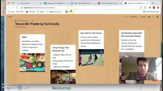About Me Padlet Directions