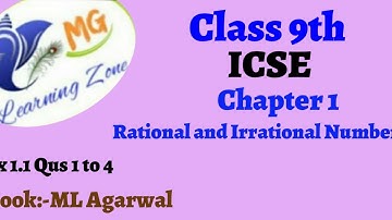 Class 9th ICSE Math Ch 1 Rational and Irrational Numbers Ex 1.1 Qus 1 to 4
