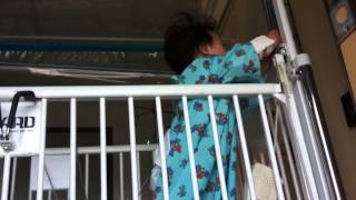 Tashi trying to push the code blue button