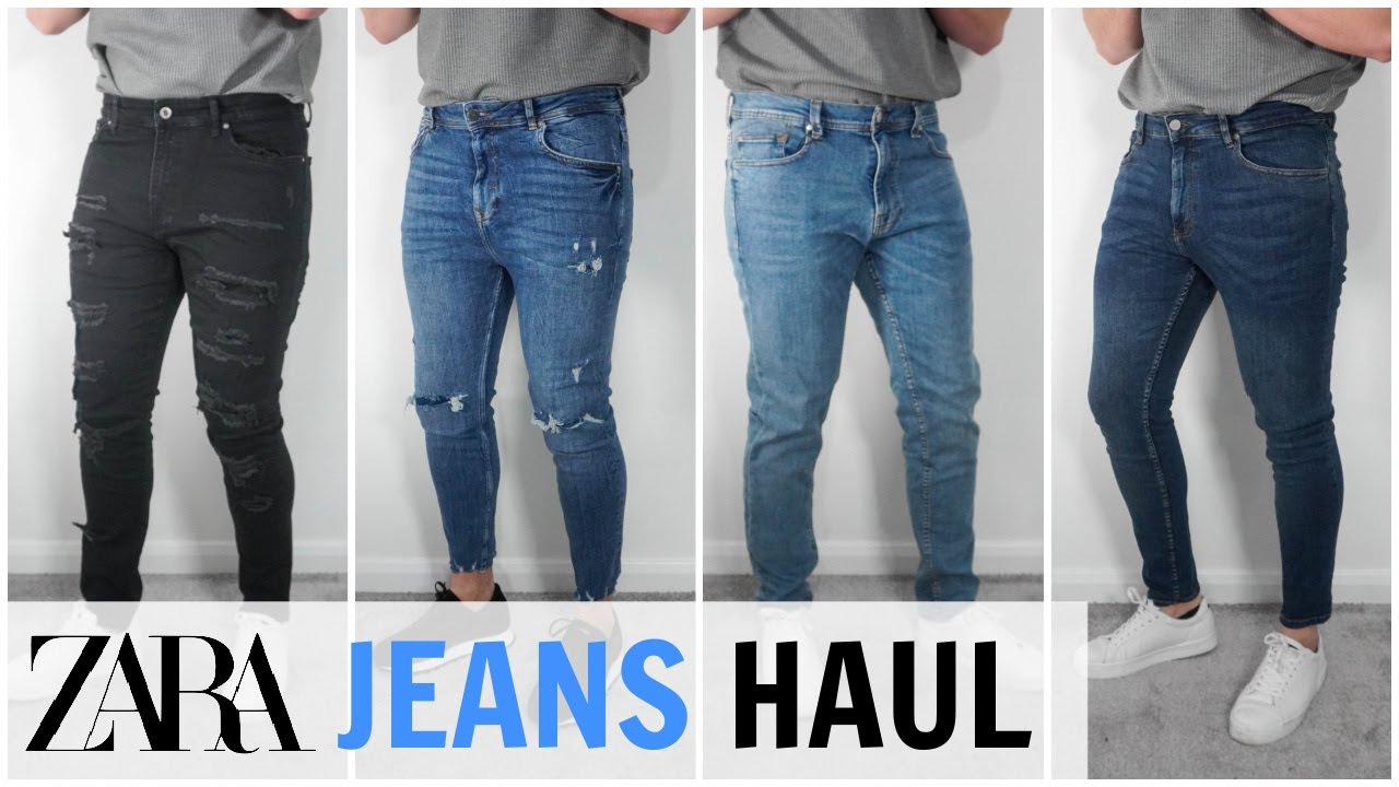 Huge ZARA Jeans Haul & Try-On // Men's Jeans 2021 - YouTube