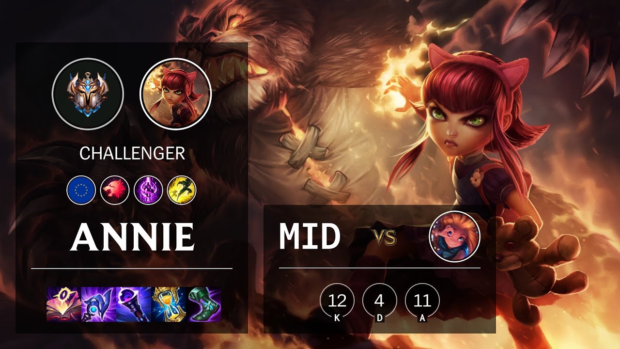 Annie Mid vs Zoe - EUW Challenger Patch 11.21