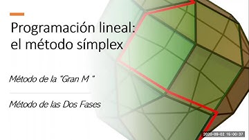 El método símplex - Minimización paso a paso: método de la Gran M y método de las Dos Fases