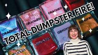 Cracked Polish Last Minute Gifts, Dumpster Fire & more | Nail polish swatches Wealth