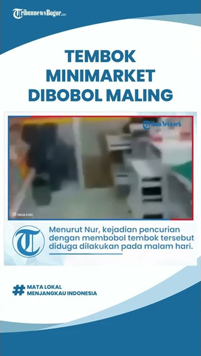 Viral VIdeo Kasir Alfamart Menangis Usai Tembok Dibobol Maling, Tidak Ada Ganti Rugi Dari Karyawan