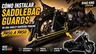 Cómo Instalar Protección para Alforjas en una Harley Davidson Touring | Paso a Paso #roadkingspecial