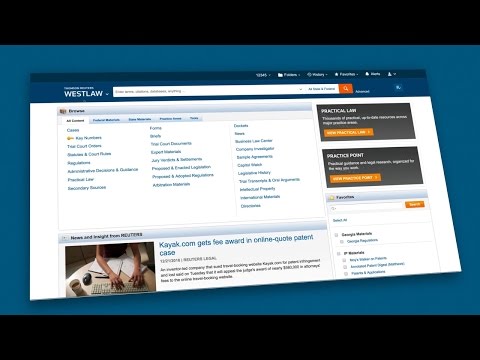 Introduction to Thomson Reuters Westlaw