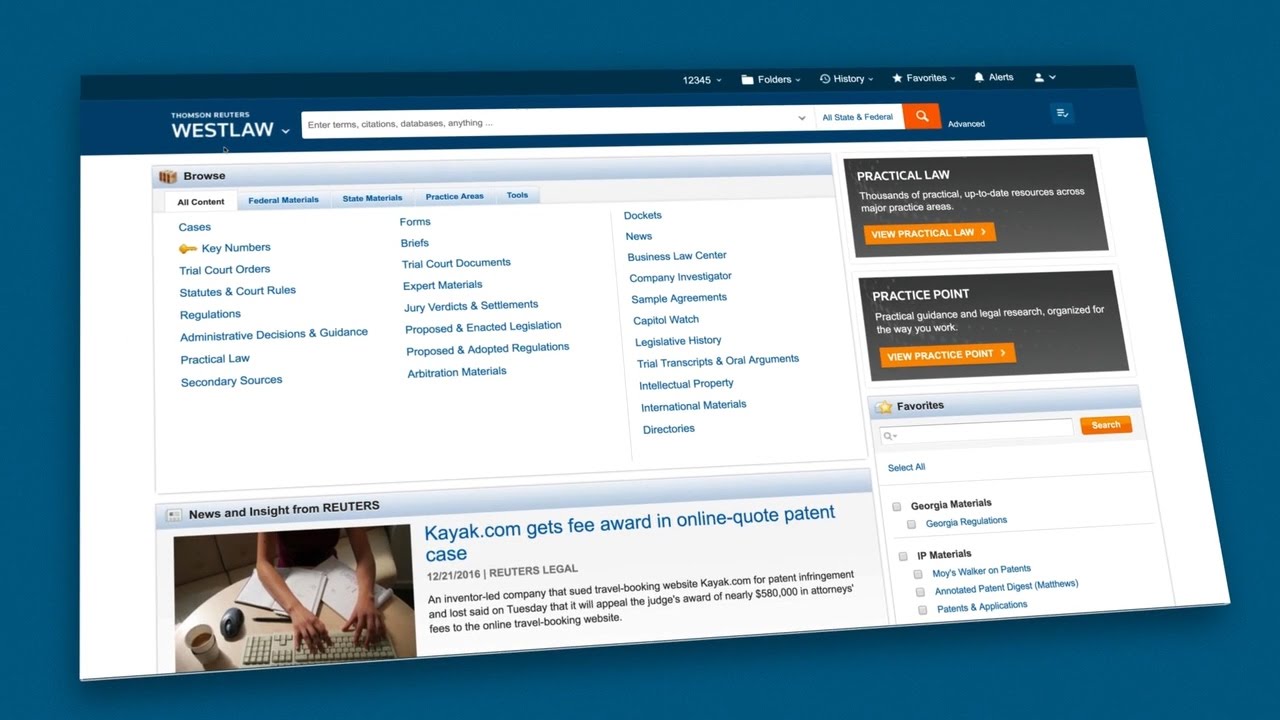 Introduction to Thomson Reuters Westlaw - YouTube