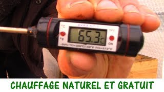 CHAUFFER NATURELLEMENT SA SERRE / couche chaude, isolation et inertie thermique