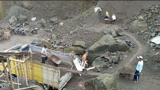 Raise The Sand Into The Truck Bed Until it is Finished And Lower The Sand Using A Long Bamboo Spear