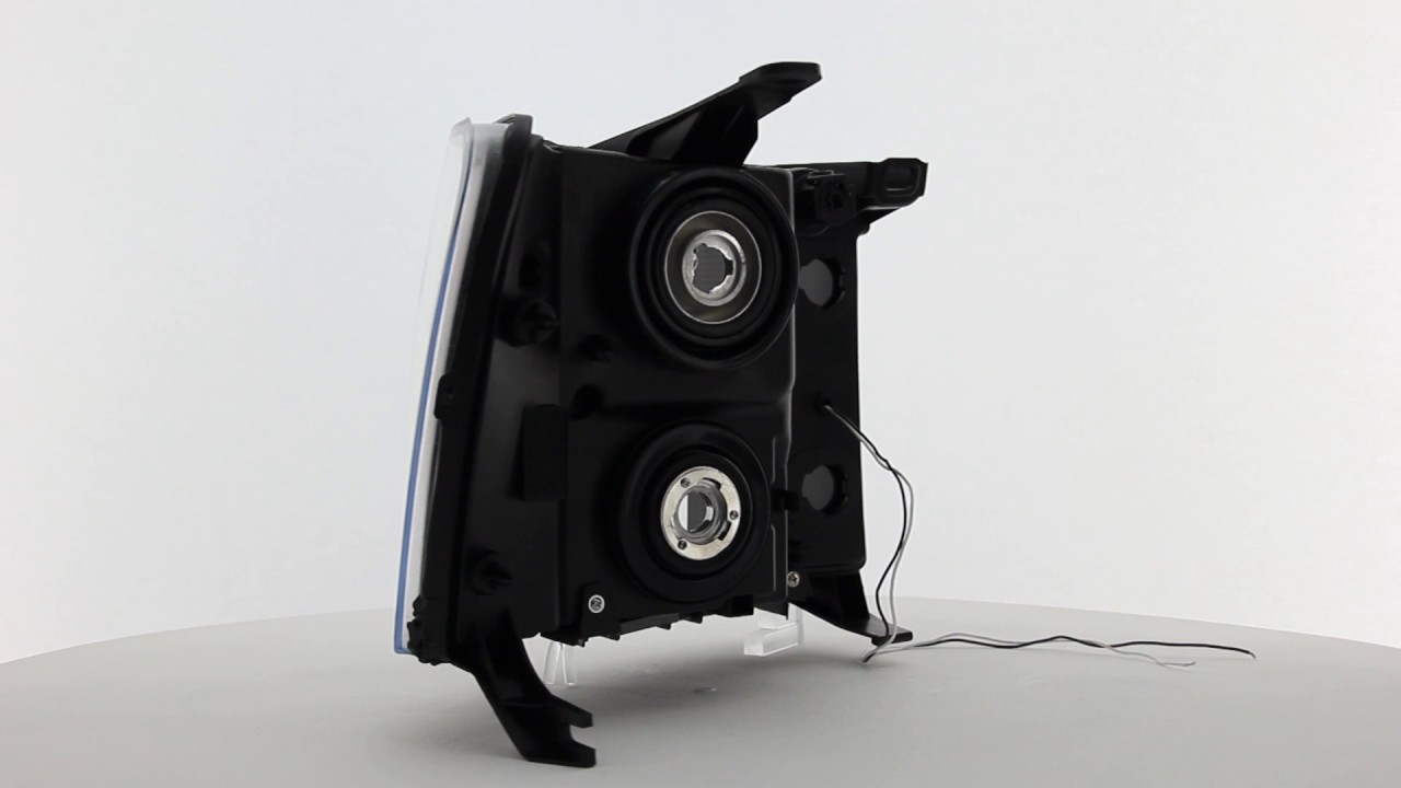 0713 GMC Sierra Headlights with Daytime LED Running Light YouTube