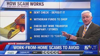 6 On Your Side Answers: Work-From-Home Scams to Avoid