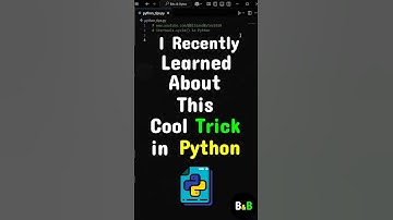 I Recently Learned About This Cool Trick In Python. #python #coding #programming