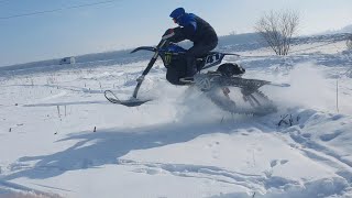 Yamaha YZ 450 f 2014 +frozen moto tuning.#сноубайк #yamaha #башкортостан#природа#россия