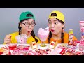 Strawberry Mukbang Dessert Ice Cream DONA Indonesia 