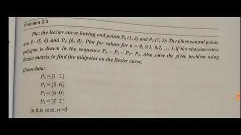 CADM BEZIER CURVE PROBLEM BY SATHISH