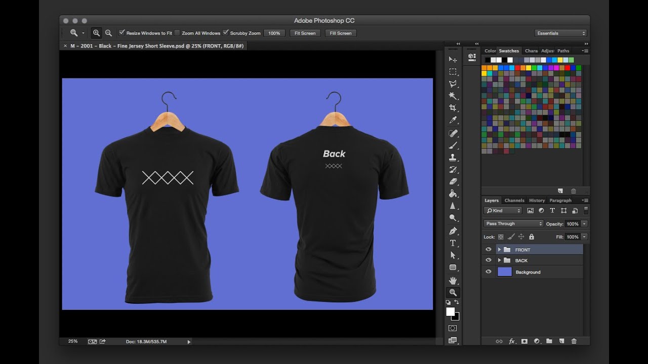 Download Create a Custom T-Shirt Mockup in Photoshop - YouTube