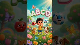A B C D Song for Kids 🍎 | Fun Learning Alphabet Song | Nursery Rhymes 🎶 #abcd