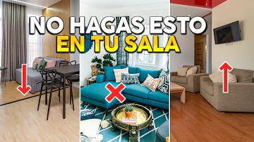 ¿Qué no debe hacer al decorar su casa?