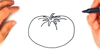 How to draw a Tomato | Tomato Food Easy Draw Tutorial How to draw a Tomato | Tomato Food Easy Draw Tutorial