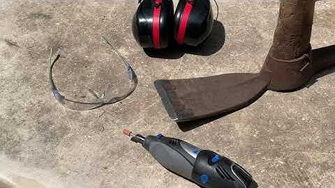 How To Sharpen A Pick Axe With A Dremel Aluminum Oxide Grinding Stone