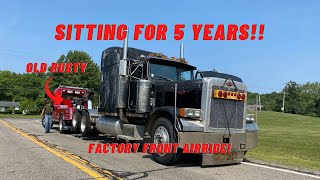 TRYING TO RESCUE A PETERBILT 379 BARNFIND...CLEANEST OLD TRUCK AROUND!