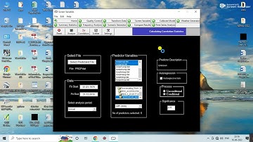 SDSM (Statistical DownScaling Model)