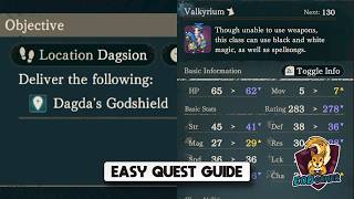 How To Unlock Valkyrium Master Class in Fire Emblem Fortune's Weave (Dagda's Godshield Location)