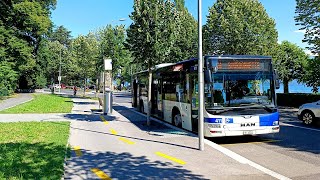 [Bus Ride] Ligne 24 du bus de Lausanne / Bourdonnette ➡ Tour Haldimand-Lac