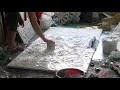 Creating a HUGE (100x200cm) Golden Painting With Structure Paste | WARNING: Inspirational