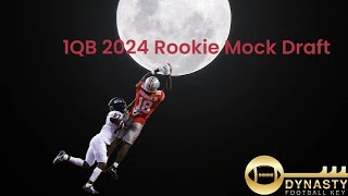 2024 1QB Dynasty Fantasy Football Rookie Mock Draft
