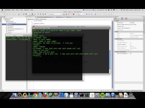 C# Command Line Chatbot Program (Mono)