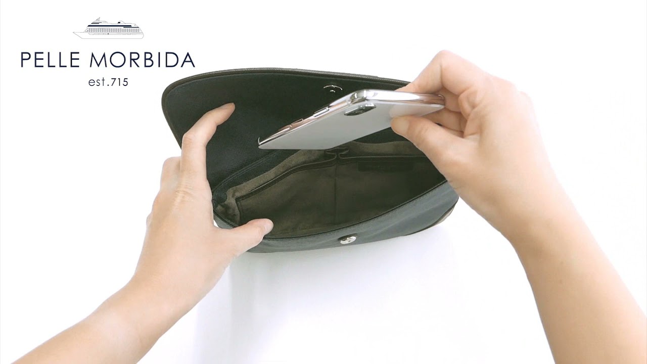 美品 ペッレモルビダ 励ます クラッチバッグ PCケース PELLE MORBIDA