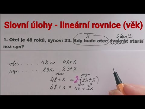 Slovní úlohy řešené