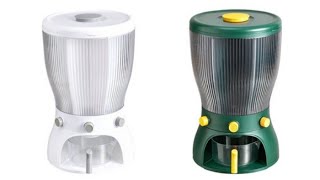 Kitchen Food Grain Rice Containers Plastic Cereal Dispenser Storage Box