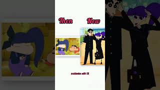 shinchan then Vs new💗✨ #shinchan #trending #viral #shortvideo #anime #cartoon𓼨