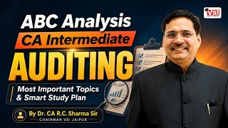 ABC Analysis of Auditing for CA Inter Sept 2026 📊 | Important Topics, Weightage & Study Strategy! ✅
