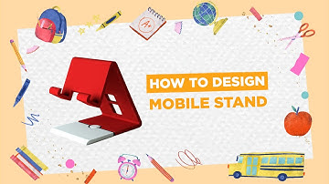 How to design Mobile Stand in Tinkercad |  @hiddenlampprivatelimited3891 ​