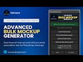 Advanced Bulk Mockup Generator, Photoshop Plugin, Batch Generate Mockups #mockupgenerator #mockups