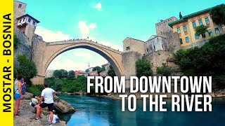 Visiting Mostar Bosnia Old Town Walking Tour 4K